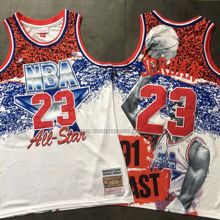 Camiseta All Star 1991 Michael Jordan NO 23 Blanco